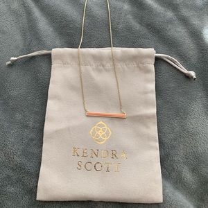 Kelsey Necklace in Coral Kyocera Opal